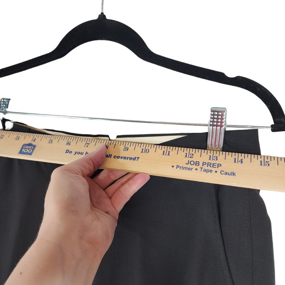 Banana Republic Trouser sz 6 Women Black Stretch Wool Lined 29x31 High Waist Y2K - Picture 9 of 11